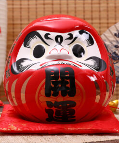 Búp bê sứ Daruma đỏ size 22cm