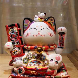 Mèo Thần Tài Vẫy Tay Trái Chiêu Tài Đại Thành Công 27cm