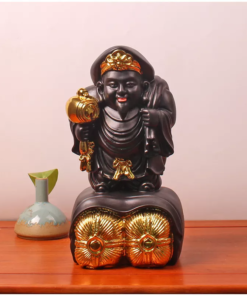 Thần tài Nhật Bản Đại Hắc Thiên Daikokuten Đen 30cm