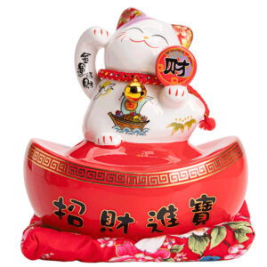 Mèo Thần Tài Để Bàn Size Trung 20-23cm