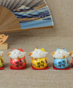 Mèo thần tài set 5 Sakura Khai Vận Chiêu Phúc