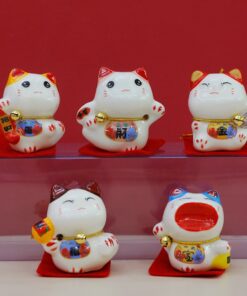 Mèo thần tài set 5 Chiêu Tài Khai Vận