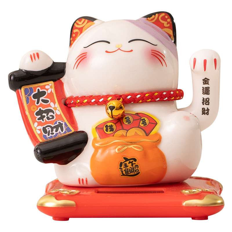 Sửa mèo thần tài và thay thế bộ cơ vẫy tay mới tại Maneki Neko House